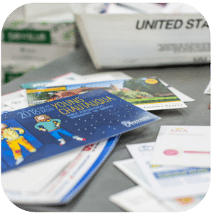 mail and business cards