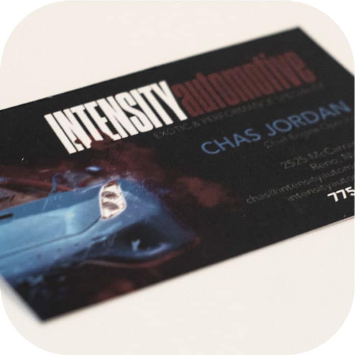 Automotive business card