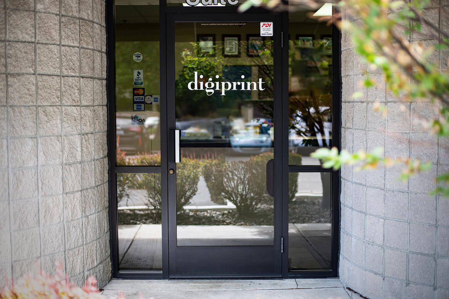 Front Door digiprint entrance