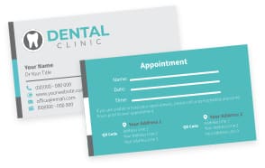 Dental Appointment Cards Dental Appointment Cards