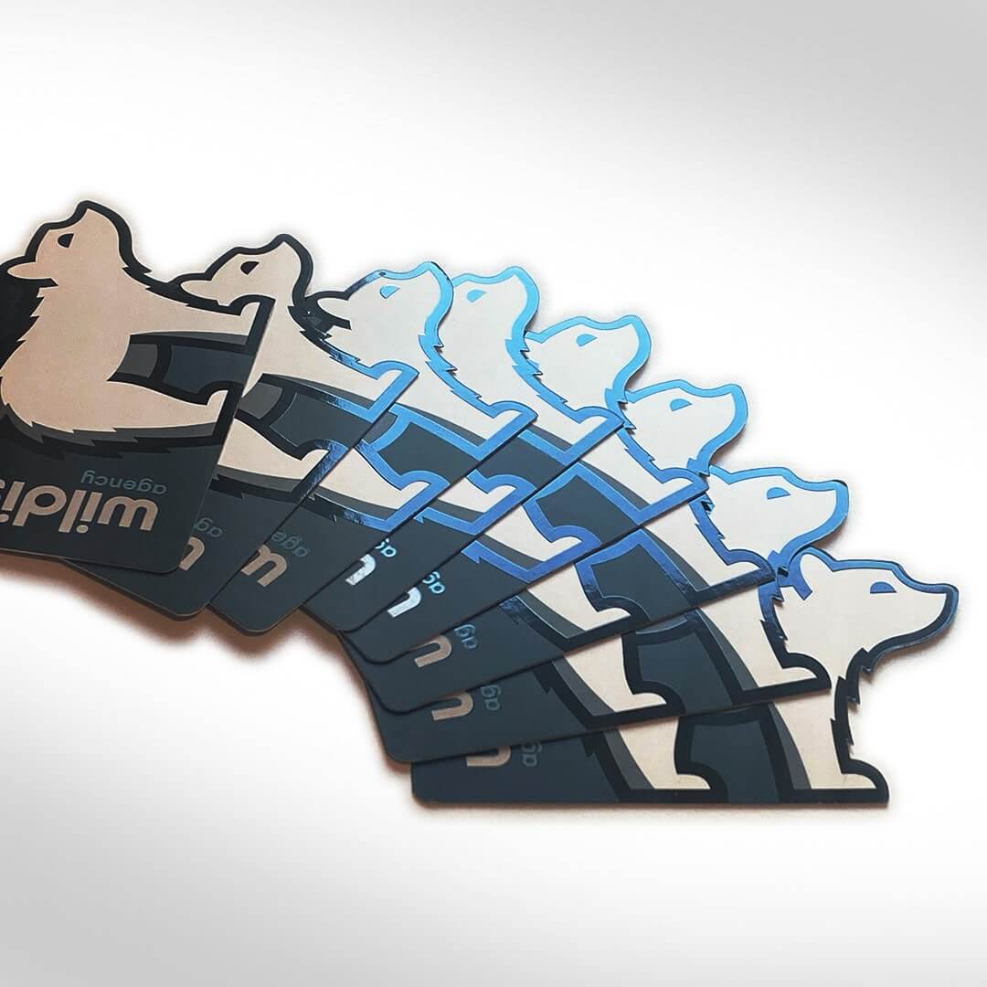 our Custom Die Cut Business Cards
